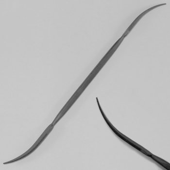 FLAT TAPER, DEEP BEND RIFFLER FILE