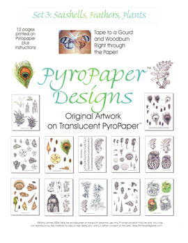 PYROPAPER Seashells, Feathers, Plants