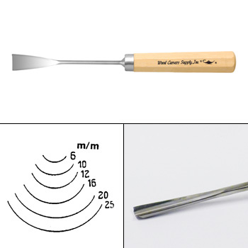 F8 FISHTAIL GOUGE 6MM